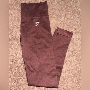 Maroon High-Waisted Leggings